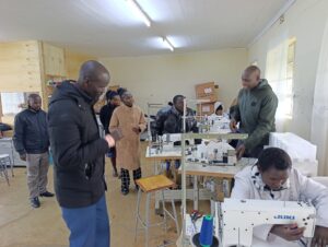 Fashion & Design Students in their tailoring workshop